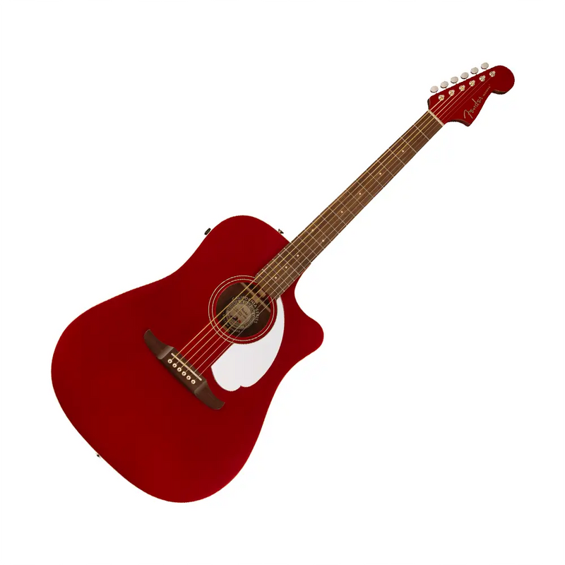 Carica immagine in Galleria Viewer, FENDER Redondo Player WN White Pickguard Candy Apple Red