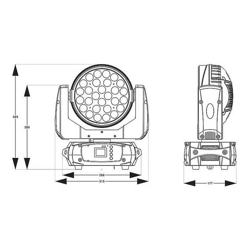 Carica immagine in Galleria Viewer, BEAMZ - Fuze2812 Wash Moving Head with Zoom