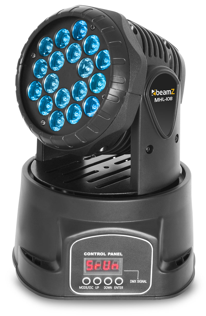 Carica immagine in Galleria Viewer, BEAMZ - MHL108MK3 Wash 18x 3-1 RGB 11 DMX