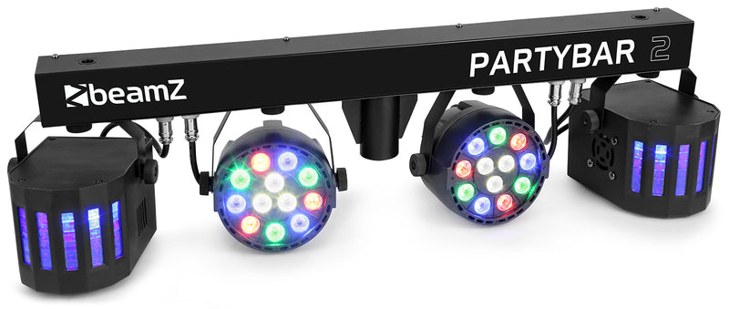 Carica immagine in Galleria Viewer, BEAMZ - PartyBar2 2PAR 12x1W RGBW 2 derby R