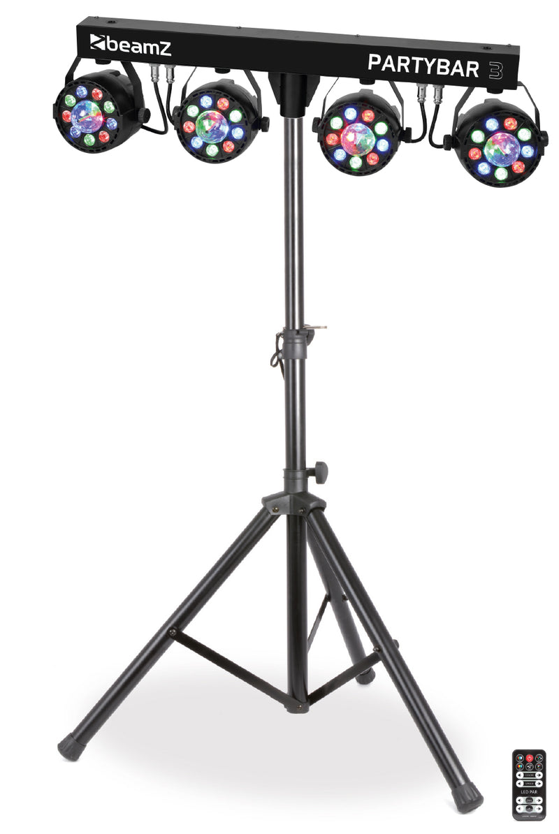 Carica immagine in Galleria Viewer, BEAMZ - PartyBar3 4PAR 9x1W RGB MagicBall