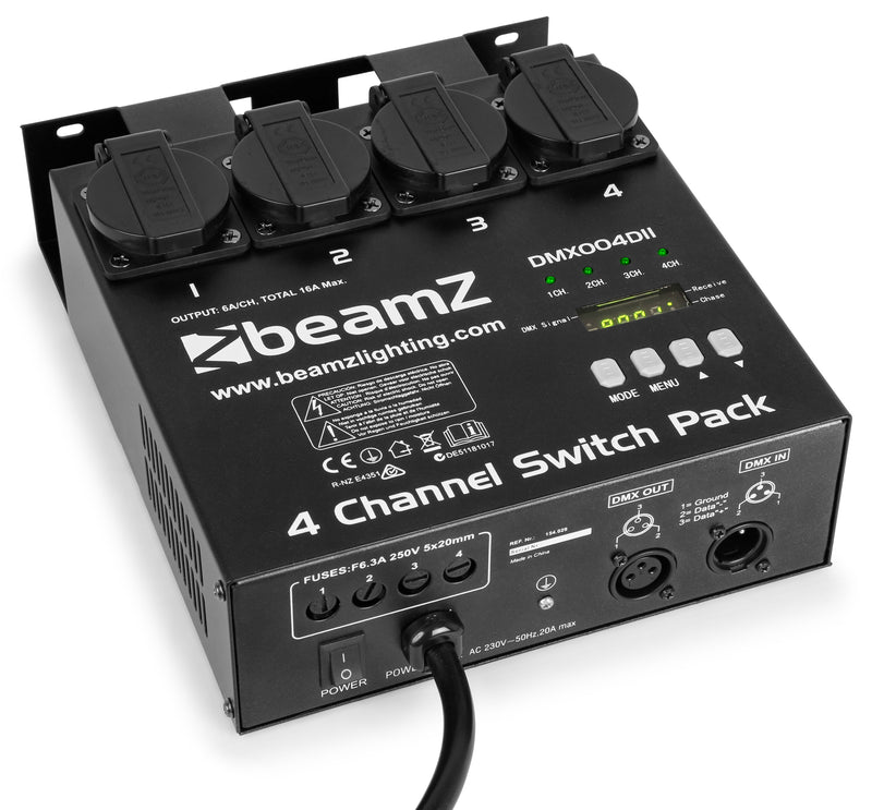Carica immagine in Galleria Viewer, BEAMZ - DMX004DII 4 Channel Switch Pack