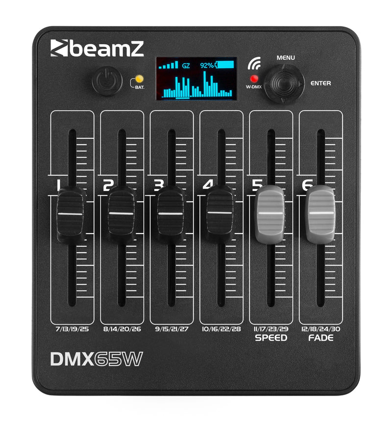 Carica immagine in Galleria Viewer, BEAMZ - DMX65W DMX Batt. Controller 6 fader