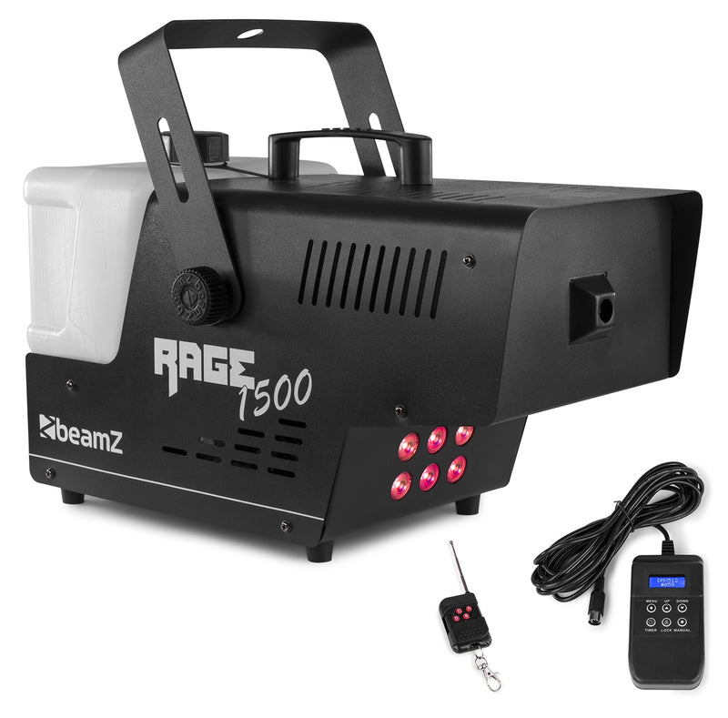Carica immagine in Galleria Viewer, BEAMZ - Rage1500LED Smokemachine 6x3W 3in1