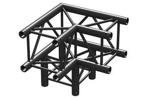 Carica immagine in Galleria Viewer, BEAMZ - P30-C30 Truss 3 way corner 0,5 BLK