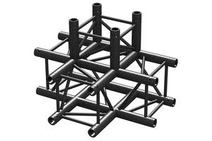 Carica immagine in Galleria Viewer, BEAMZ - P30-T42 Truss 4 way T-junction BLK