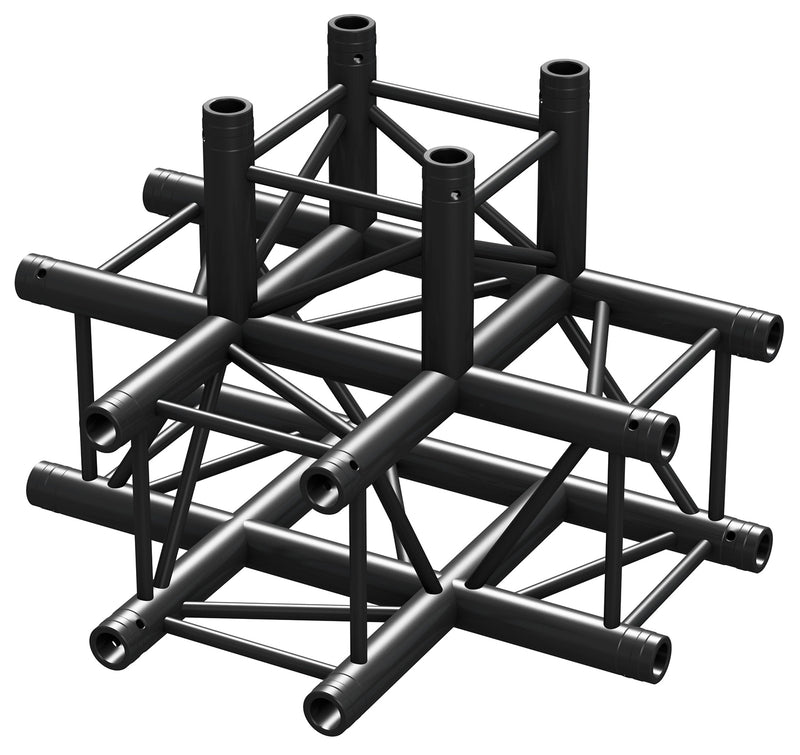 Carica immagine in Galleria Viewer, BEAMZ - P30-T42 Truss 4 way T-junction BLK