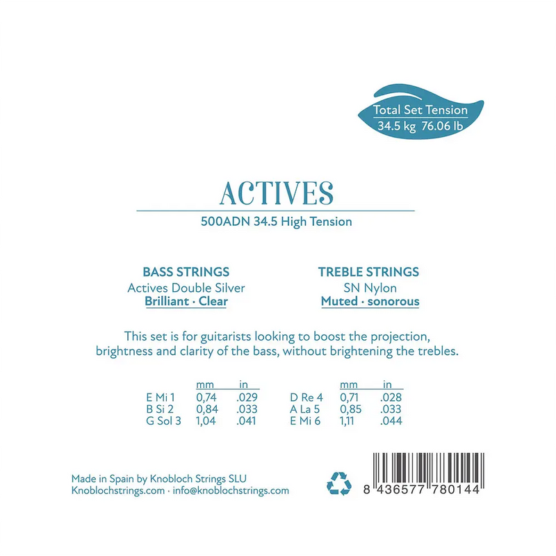 Carica immagine in Galleria Viewer, KNOBLOCH - MUTA Actives SN Nylon Full Set TENSIONE FORTE ADN 34.5