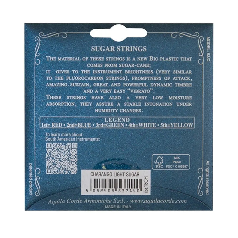 Carica immagine in Galleria Viewer, AQUILA CORDE CHARANGO 19CH Sugar MUTA