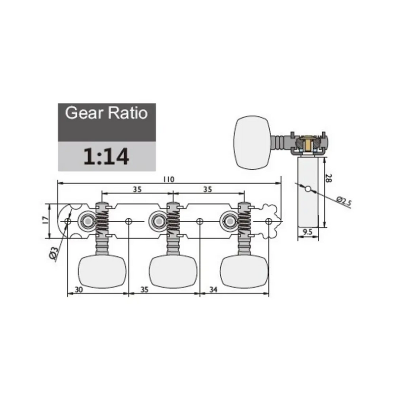 Carica immagine in Galleria Viewer, GEWA MECCANICA F&S CHITARRA CLASSICA