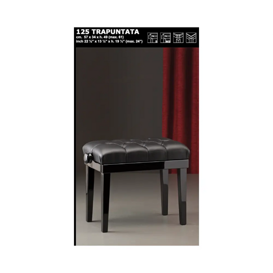 CGM 125 EUROPA TRAPUNTATA PANCHETTA NERO LUCIDO