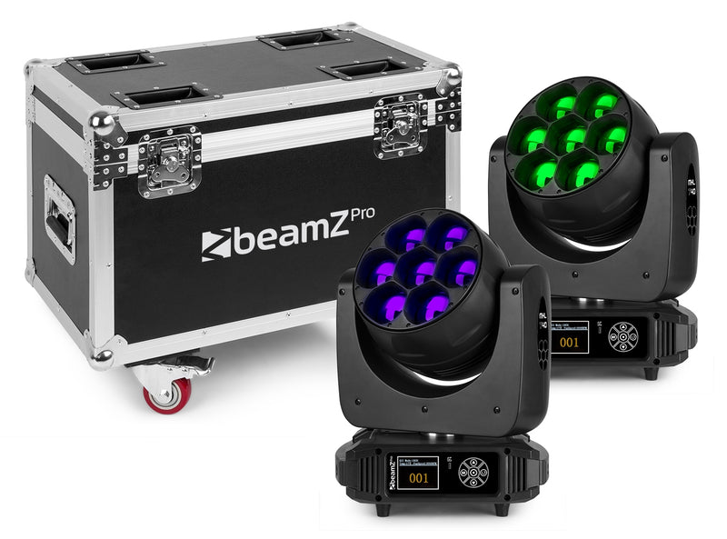 Carica immagine in Galleria Viewer, BEAMZ - MHL740 Mov Head Zoom 7x40W 2pcs FC
