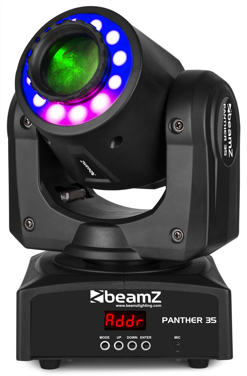 Carica immagine in Galleria Viewer, BEAMZ - Panther 35 LED Spot Mov.Head+ring

