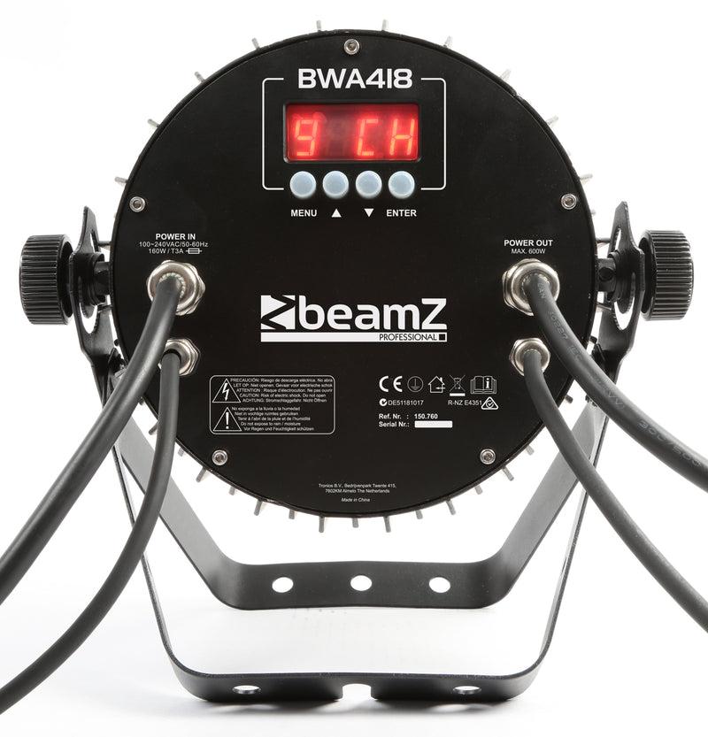 Carica immagine in Galleria Viewer, BEAMZ - BWA418 AluPAR IP65 18x12W 4-1 RGBW
