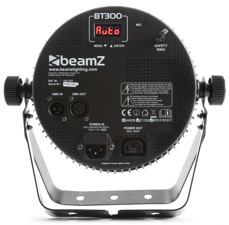 Carica immagine in Galleria Viewer, BEAMZ - BT300 Flat PAR 12x10W 6-1 DMX IRC
