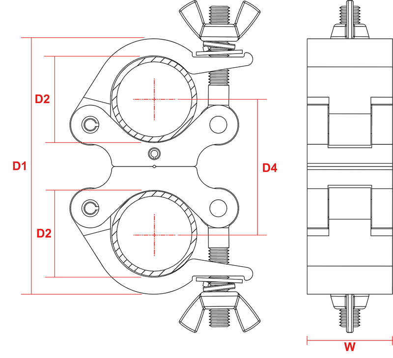 Carica immagine in Galleria Viewer, BEAMZ - BC50-500D Swivel Coupler Sl 500kg A
