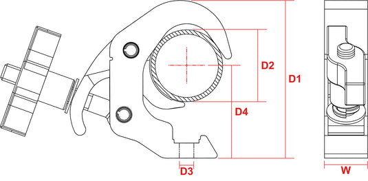 BEAMZ - BC50-250T Quick Trigger Sl 250kg Al