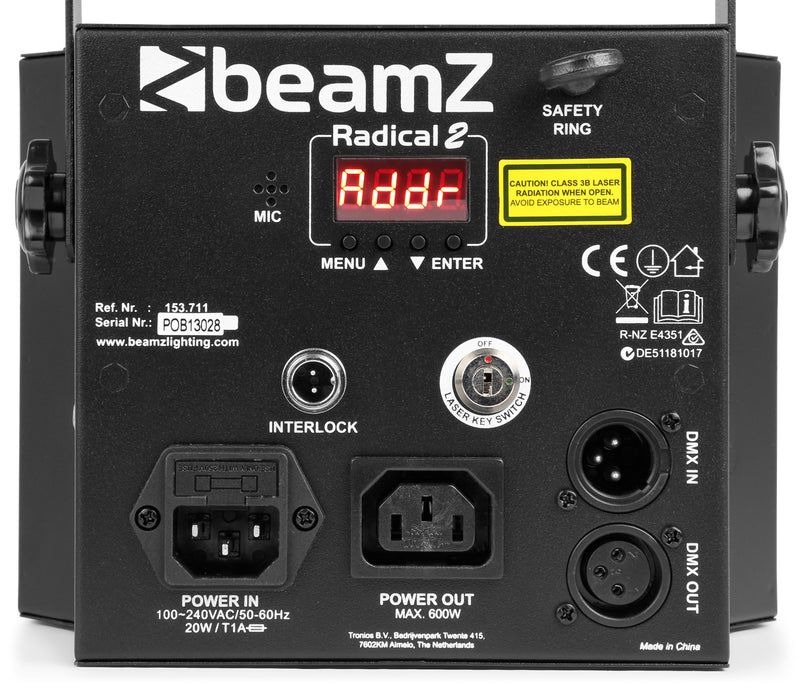 Carica immagine in Galleria Viewer, BEAMZ - LED Radical II 4x3W RGBW, strobe
