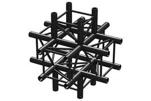 Carica immagine in Galleria Viewer, BEAMZ - P30-C60 Truss 6 way X-junction BLK
