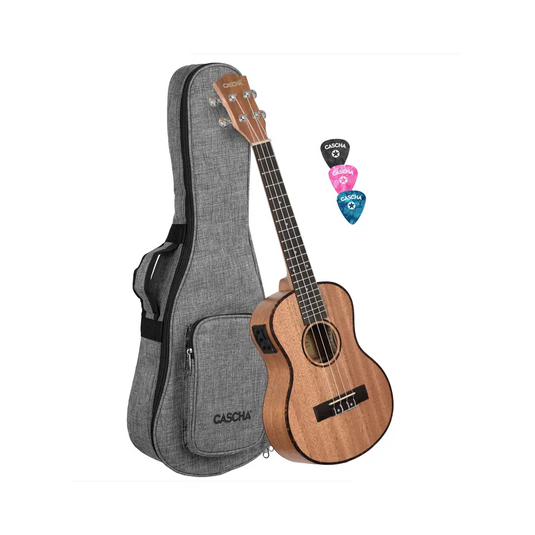 CASCHA UKULELE Mogano Tenore Amplificato