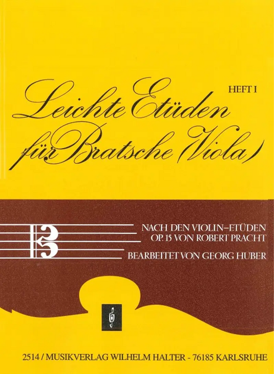PRACHT - Leichte Etuden fur Bratsche (Viola)  Heft 1