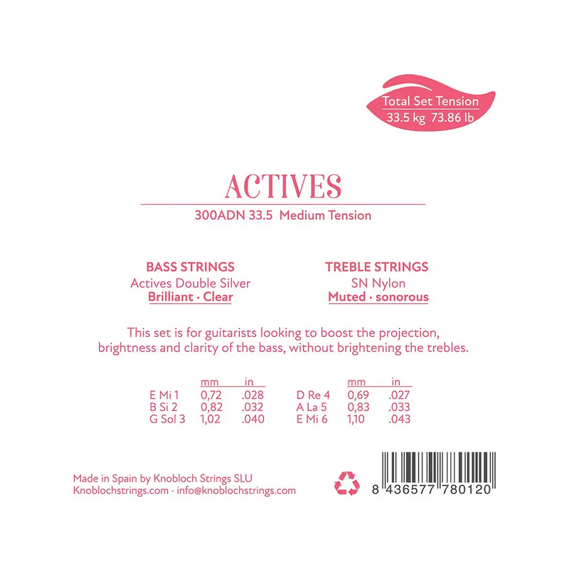 Carica immagine in Galleria Viewer, KNOBLOCH - MUTA Actives SN Nylon Full Set TENSIONE MEDIA ADN 33.5
