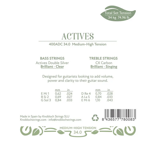 KNOBLOCH - MUTA Actives CX Carbon Full Set TENSIONE MEDIO FORTE ADC 34