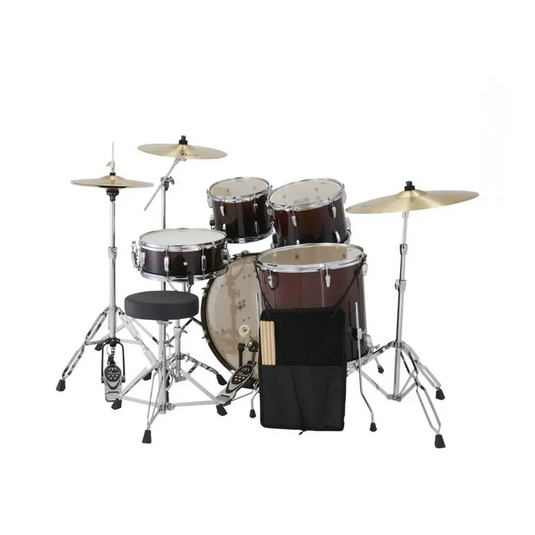 PEARL Batteria Roadshow 22" con 3 Piatti Solar by Sabian - Garnet Fade
