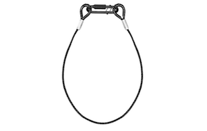 Carica immagine in Galleria Viewer, BEAMZ - SAF75 Safety Cable 75cmx3mm 30kg BLK
