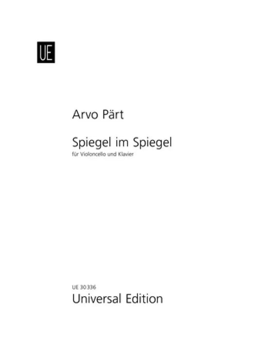 PART - Spiegel im Spiegel - Violoncello e Piano