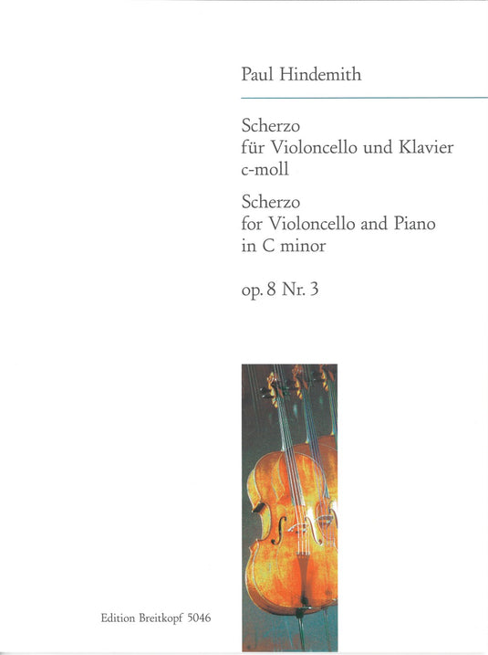 HINDEMITH - 3 Pieces for ViolonVIOLONCELLO SPARTITI Op. 8