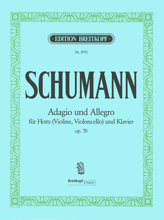 SCHUMANN - Adagio and Allegro in A flat major op. 70