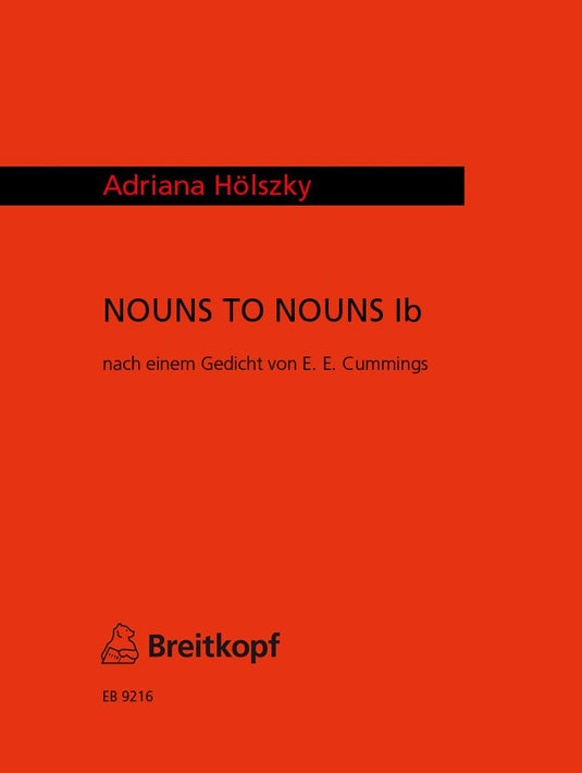 HOLSZKY - NOUNS TO NOUNS Ib