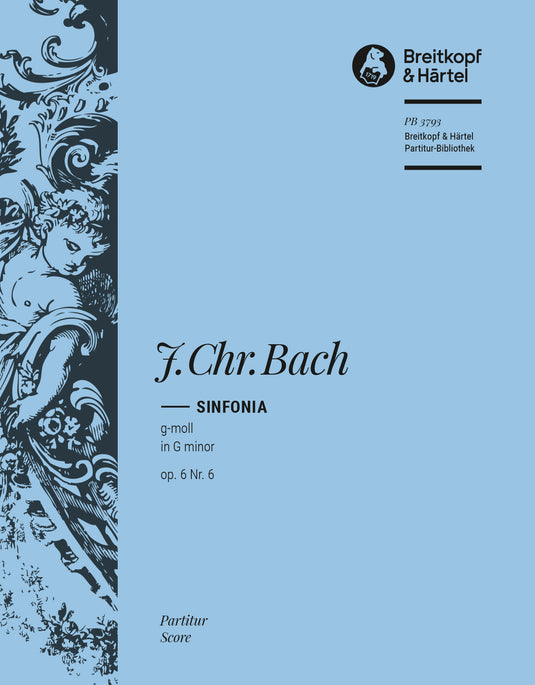 BACH J. C. - Sinfonia in G minor Op. 6 No. 6