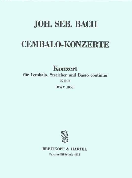BACH - Harpsichord Concerto in E major BWV 1053