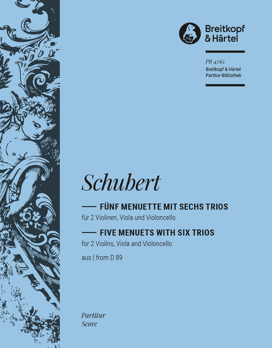 SCHUBERT - 5 Menuets with 6 Trios from D 89
