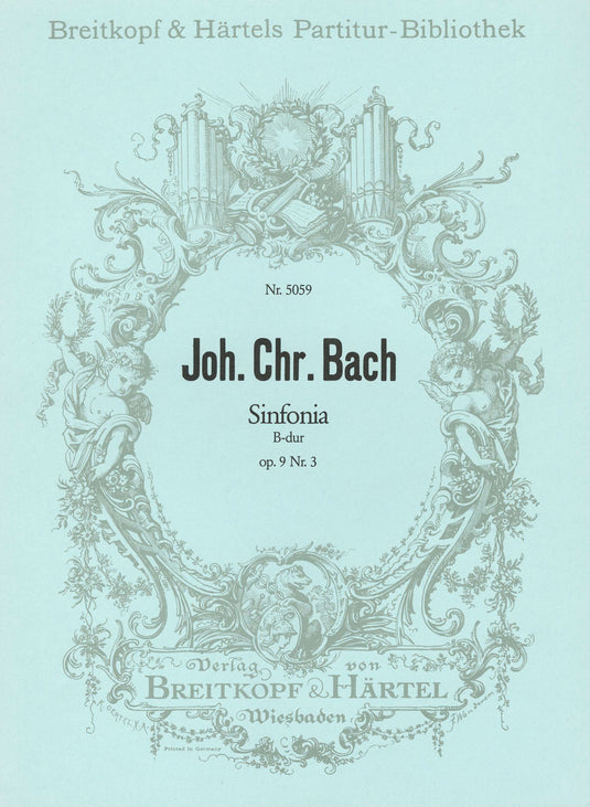 BACH J. C. - Sinfonia in Bb major Op. 9 No. 3