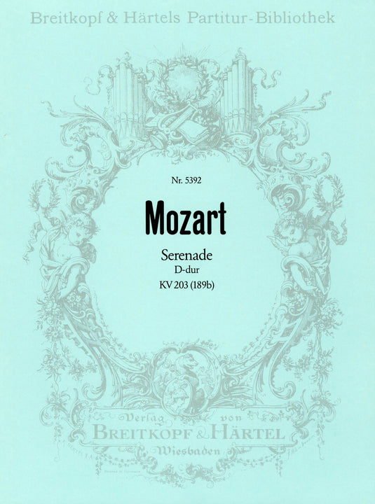 MOZART - Serenade in D major K. 203 (189b)