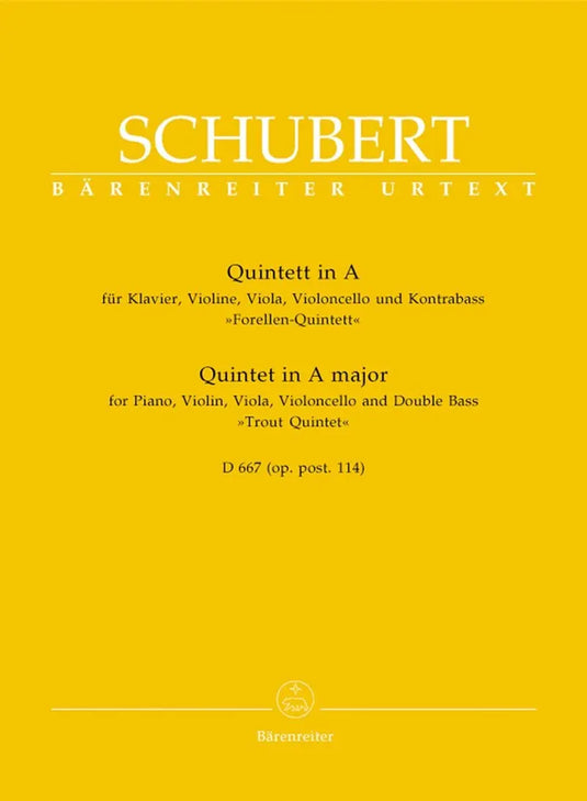 SCHUBERT - Quintet for Piano, Violin, Viola, Violoncello and Double Bass in A major op. post.114 D 667 