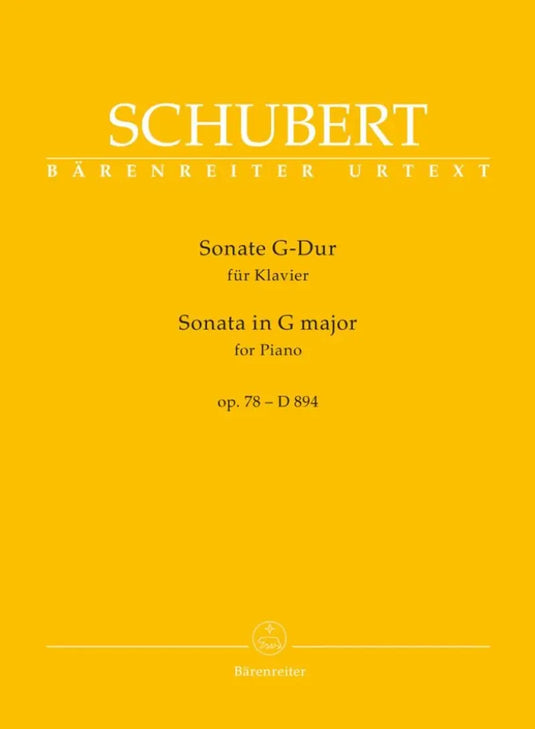 SCHUBERT - Piano Sonata In G Op.78 D 894
