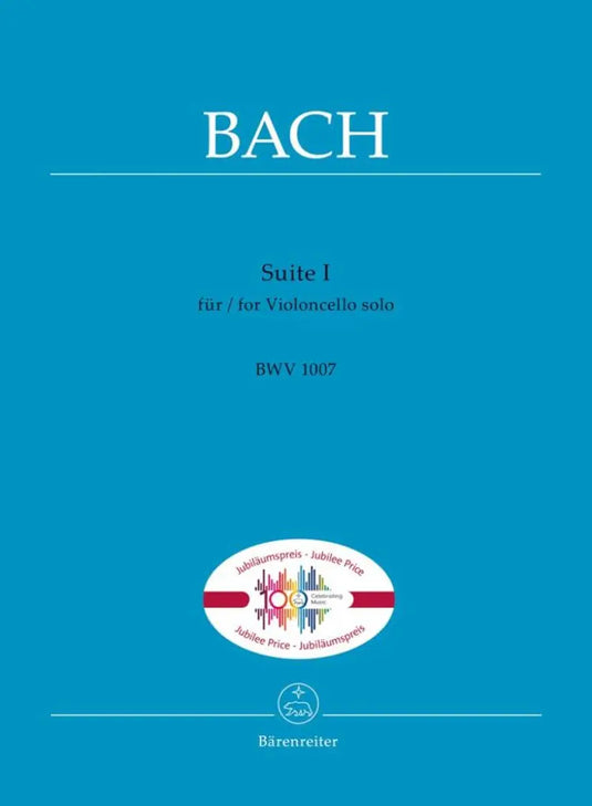 BACH - Suite I For Cello Solo BWV 1007