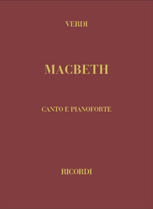 VERDI - Macbeth (Copertina Rigida) - Ricordi