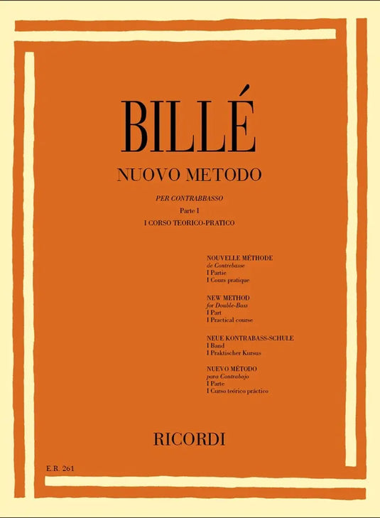 BILLE' - Nuovo metodo per contrabbasso a 4 e 5 corde vol. 1