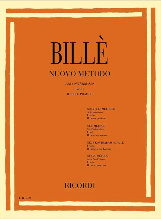BILLE' - Nuovo metodo per contrabbasso Parte Prima 2 corso pratico
