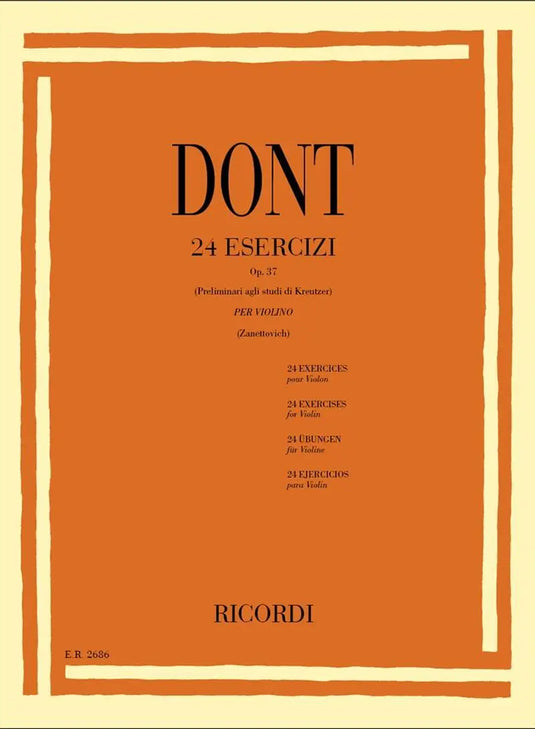 DONT - 24 Esercizi op.37