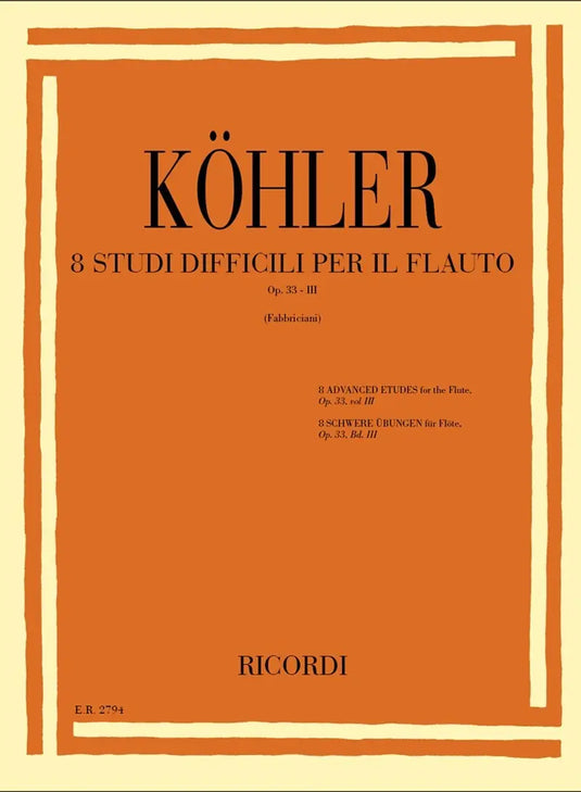 KOHLER - Studi Op. 33