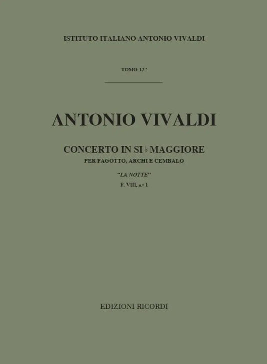 VIVALDI - Concerto in Si b Maggiore F. VIII n. 1 "La Notte" RV 501