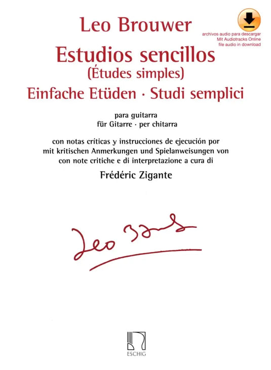 BROUWER - Estudios Sencillos