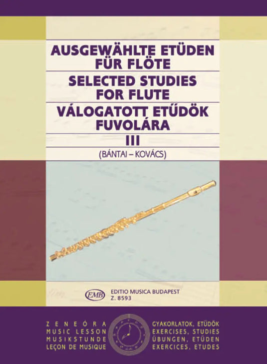 BANTAI - Ausgewählte Etüden für Flöte III