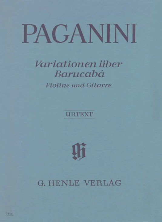 PAGANINI - 60 Variations on Barucabà op. 14 for Violin and Guitar